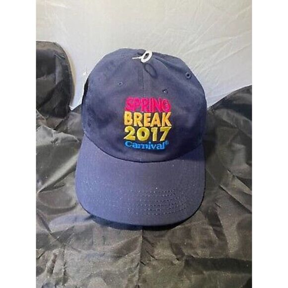 Carnival Cruise Lines Spring Break 2017 Baseball Hat Vacation Memorabilia - Picture 1 of 6